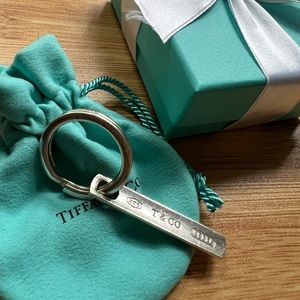 Tiffany & Co silver key chain / key ring